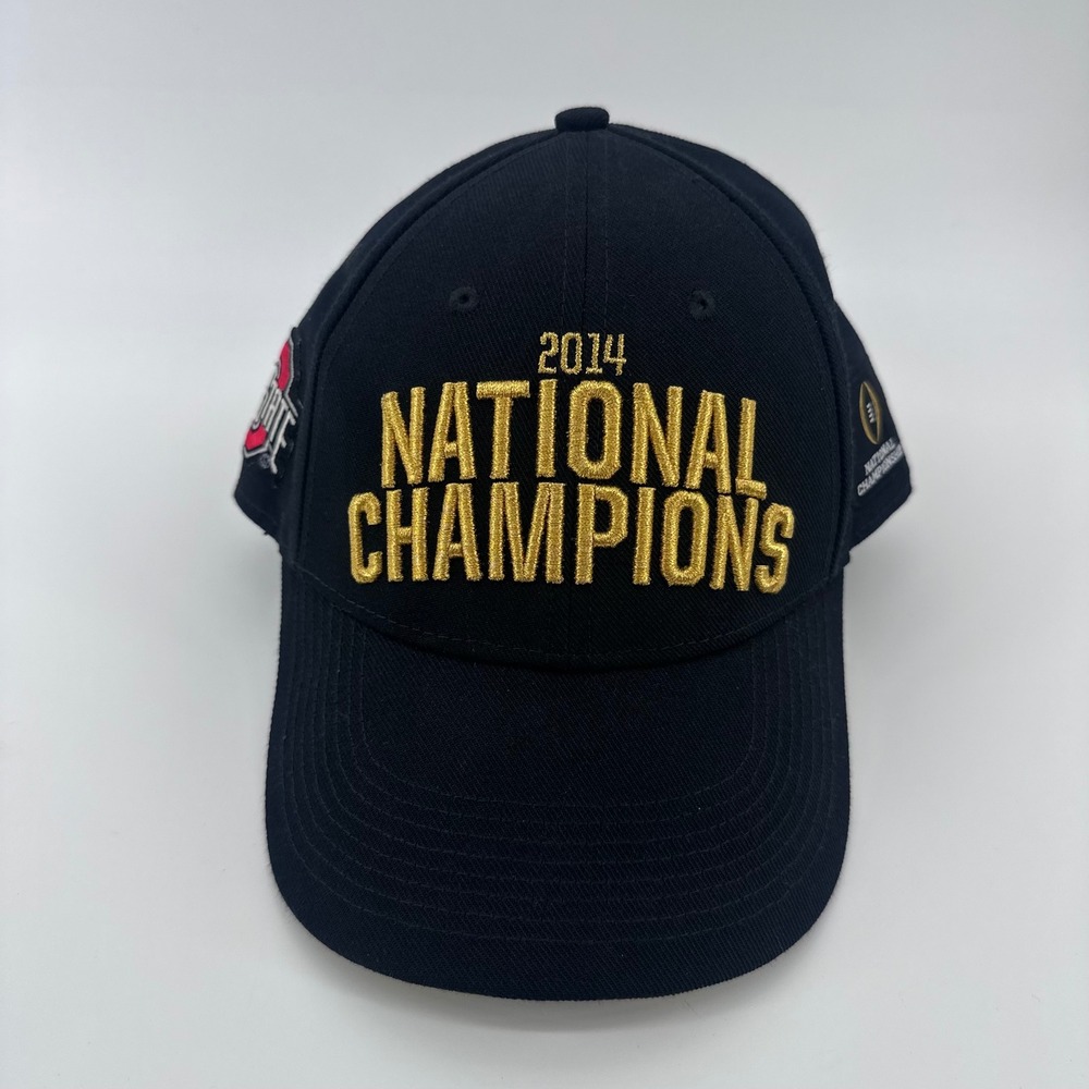 Ohio‎ State Buckeyes Hat Mens OSFA Black 2014 National Champions Nike Undisputed